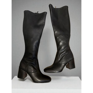 Franco Sarto Talfer Knee High Boot Size 8.5 Black Began Wide Calf NWOB C14